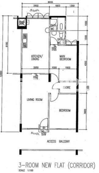 Blk 103 Bedok North Avenue 4 (Bedok), HDB 3 Rooms #142281922